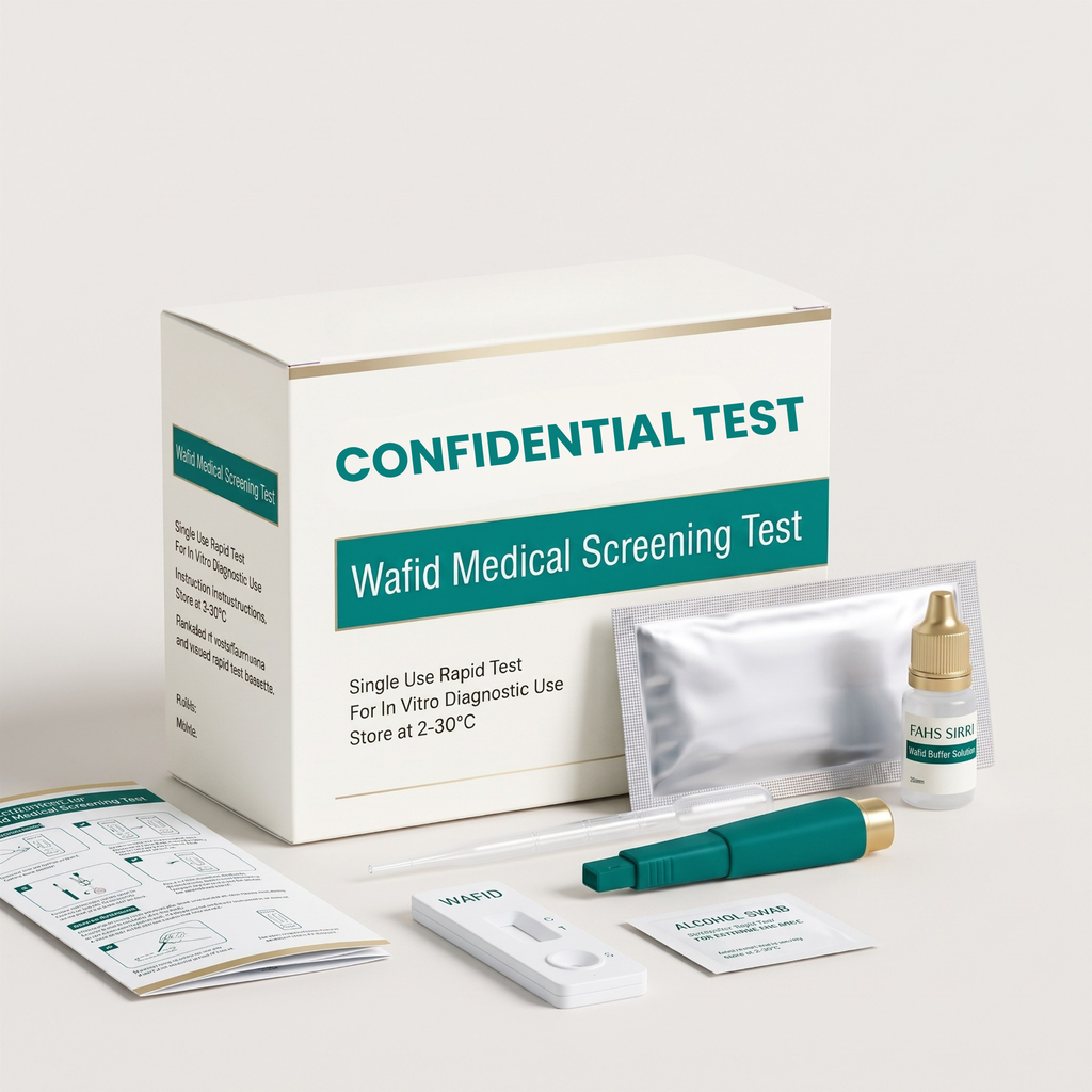 [en] Wafid private screening kit with items